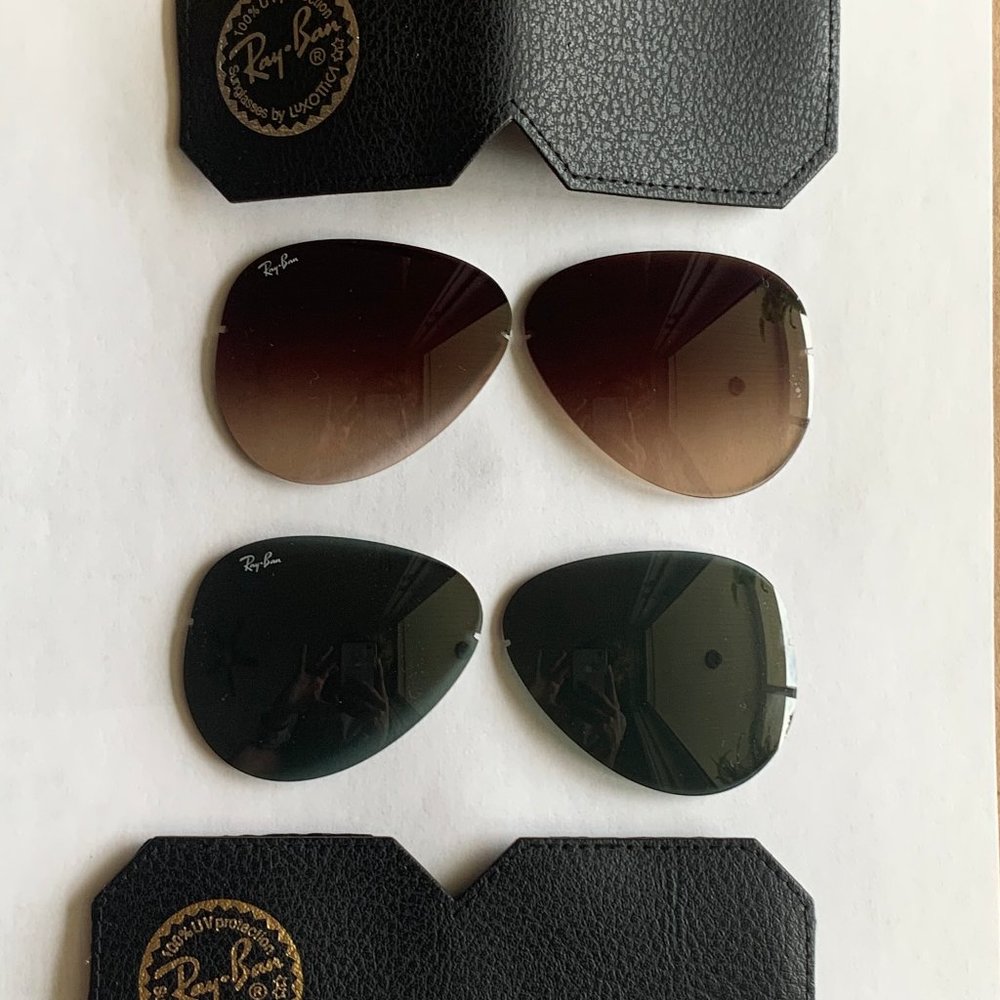 Ray-Ban Aviator Flip Out Sunglasses RB3460 Lenses